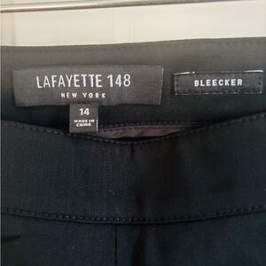 Lafayette 148 New York Black Bleecker Women's Dress Pants